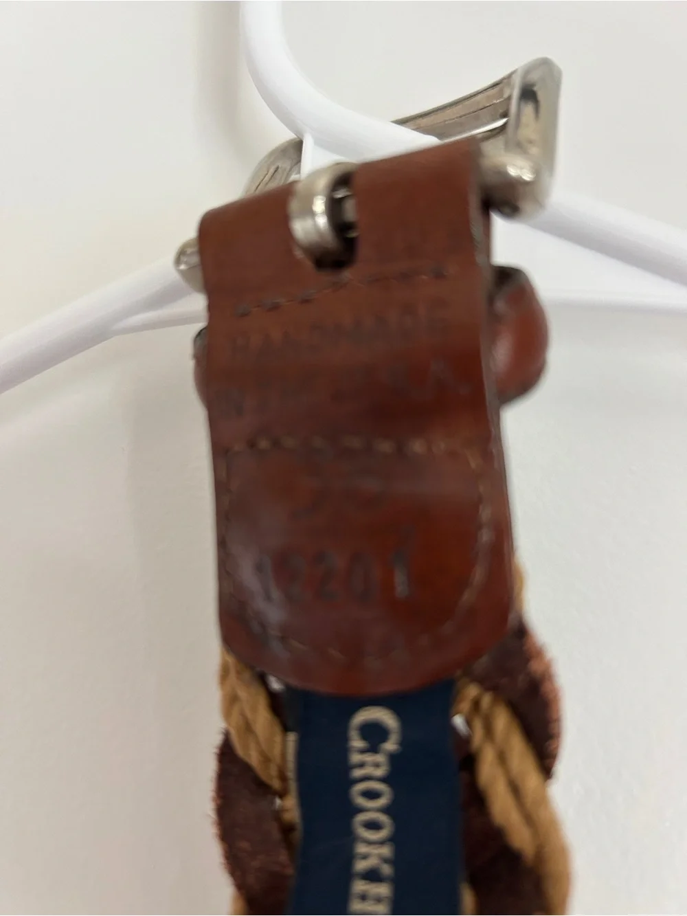 Braided Leather Belt in Brown - Classic Men’s Accessory